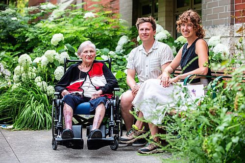 MIKAELA MACKENZIE / FREE PRESS

Edith Almadi (left), Toby Gillies, and Natalie Baird, co-collaborators on Don't Let the Sun Catch You Crying (an animated short film screening next weekend at the Gimli Film Festival), at the Misericordia Care Home on Friday, July 19, 2024. 

For Ben Waldman story.