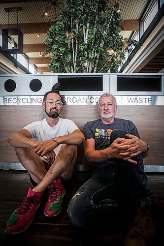 JOHN WOODS / FREE PRESS
Takashi Iwasaki and Jeff McKay, creators of a new animated short film, Shitty Little, which is all about how humans overtake nature are photographed in a mall food court in south Winnipeg Monday, July 22, 2024. 

Reporter: ben