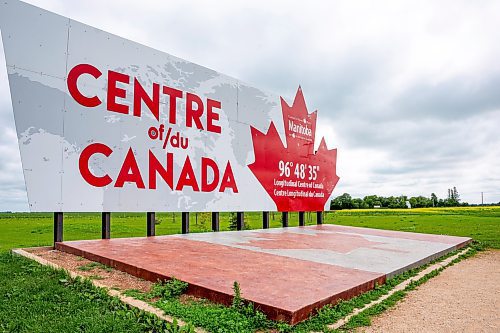 NIC ADAM / FREE PRESS
The longitudinal centre of Canada, just off hwy 1 Tuesday.
240723 - Tuesday, July 23, 2024.

Reporter: Jura