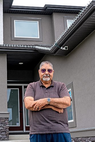 NIC ADAM / FREE PRESS
Sage Creek resident Vinod Kamboj pictured outside his home Tuesday.
Residents in Sage Creek say they are tired of crime in the area and are now exploring the formation of a community patrol group.
240723 - Tuesday, July 23, 2024.

Reporter: Jordan