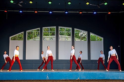 NIC ADAM / FREE PRESS
Members of the RWB perform Somebody That I Used To Know by Gotye, choreographed by Nicole Kepp, at Assiniboine Park&#x2019;s Lyric Theatre Tuesday evening. Ballet in the park is happening from July 24 to 26, starting at 7:30pm, and is free and open to the public.
240723 - Tuesday, July 23, 2024.

Reporter: