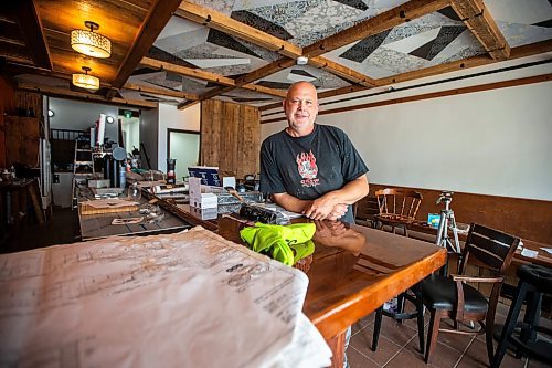 MIKAELA MACKENZIE / FREE PRESS

Darryl Friesen, owner/operator of King Cob Market Pub, in the under-construction space on Wednesday, July 24, 2024. 

For Jura story.