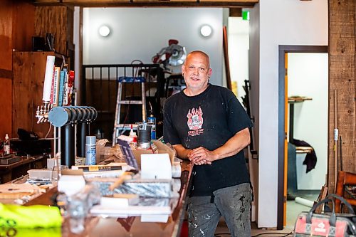 MIKAELA MACKENZIE / FREE PRESS

Darryl Friesen, owner/operator of King Cob Market Pub, in the under-construction space on Wednesday, July 24, 2024. 

For Jura story.