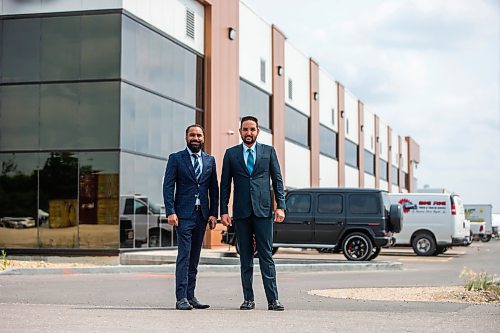 MIKAELA MACKENZIE / FREE PRESS

Whiteland Real Estate co-owners Amritpal Jhand (left) and Satpal Sidhu at 12 Aster Drive (a building they just finished) on Wednesday, July 24, 2024. 

For Josh story.