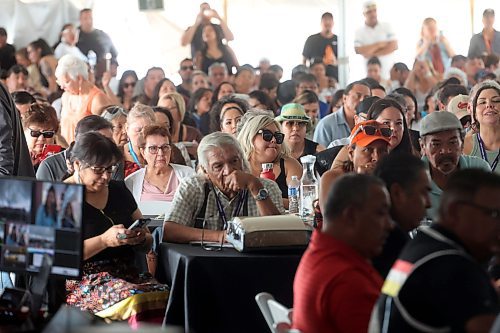 24072024
Attendees take part in the Assembly of Manitoba Chiefs 36th Annual General Assembly on Waywayseecappo First Nation Lands bordering Highway 10 just north of Brandon on Wednesday. (Tim Smith/The Brandon Sun)