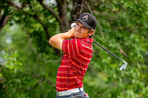 NIC ADAM / FREE PRESS
Braxton Kuntz, of Breezy Bend Country Club, plays in the final round of the Manitoba men's amateur championship at Rossmere Golf &amp; Country Club Wednesday.
240724 - Wednesday, July 24, 2024.

Reporter: Mike McIntyre