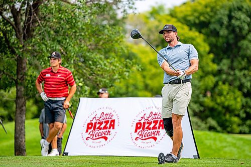 NIC ADAM / FREE PRESS
Drew Jones, of Shilo Country Club, plays in the final round of the Manitoba men's amateur championship at Rossmere Golf &amp; Country Club Wednesday.
240724 - Wednesday, July 24, 2024.

Reporter: Mike McIntyre