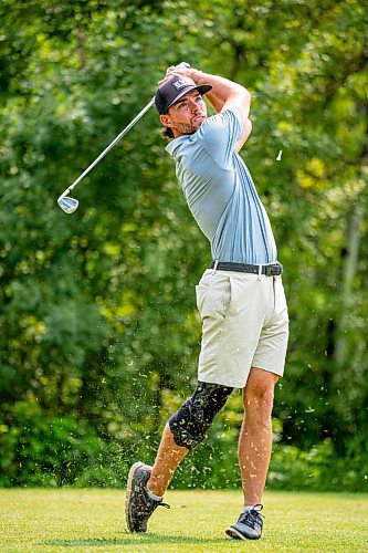 NIC ADAM / FREE PRESS
Drew Jones, of Shilo Country Club, plays in the final round of the Manitoba men's amateur championship at Rossmere Golf &amp; Country Club Wednesday.
240724 - Wednesday, July 24, 2024.

Reporter: Mike McIntyre