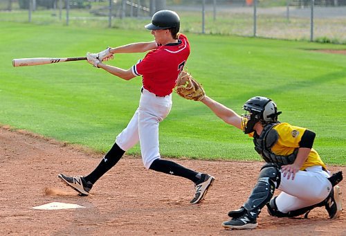 Westman Fire Protection Cubs second baseman Carter Loewen, after he came on in relief of starting pitcher Mitchell Battersby, not only earned the save in his team's 4-3 win over the GW Vacuum Truck Service Young Guns, he also knocked in the game-winning RBI. (Jules Xavier/The Brandon Sun)