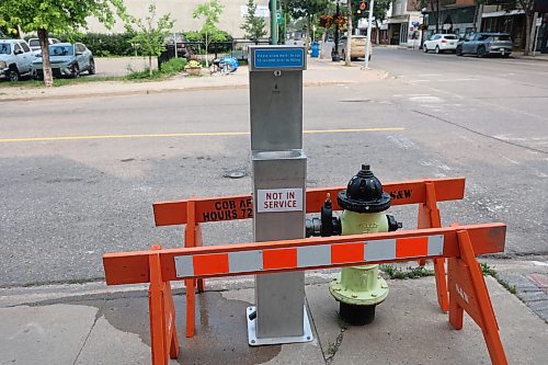 The City of Brandon's new hydration station, located at the corner of Seventh Street and Rosser Avenue, is expected to be in operation by the weekend. (Abiola Odutola/The Brandon Sun)