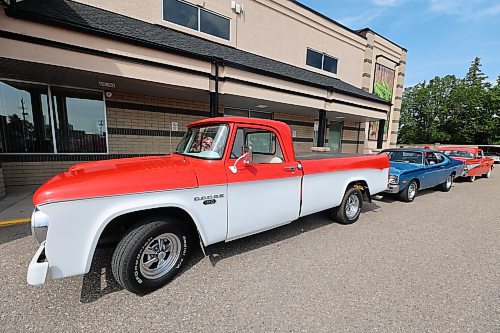 A Dodge 100 vintage truck, a 1976 Dodge Dart, and a 1957 Chevrolet Bel Air Coupe display during the Heritage Co-op and Memory Lane 15th annual Car Show recently. Photo: Abiola Odutola/The Brandon Sun