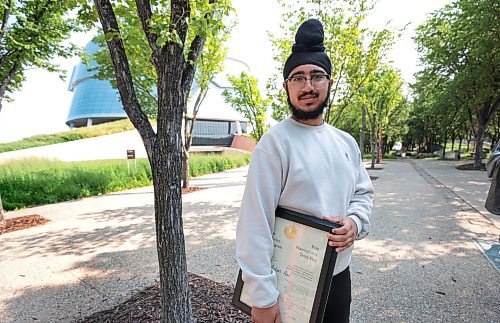 Ruth Bonneville / Free Press

volunteers

Photo of high school graduate, Baljot Rai (17yrs), founder of One in All, a project that helps get religious materials into the hands of incarcerated folks who practice minority faiths.  Photo taken in front of the CMHR (Canadian Museum for Human Rights), where he also, volunteers. 

Aaron's column

July 25th,  2024

