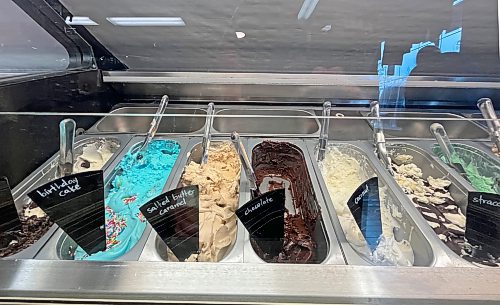 The Chocolate Fox in Wasagaming bills itself as &quot;Clear Lake's original, one and only gelati shop.&quot; And they don't mess around. Made in-house, their gelati uses fresh incredients, and uses less fat and less sugar than regular ice cream. They also carry dairy-free choices too. (Matt Goerzen/The Brandon Sun)