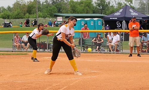 Under-15 Westman Fury pitcher Olivia Koscielny of Neepawa delivers to the plate during the opening day of Softball Manitoba's U15 AA provincials at Ashley Neufeld Softball Complex on Friday. (Perry Bergson/The Brandon Sun)
July 26, 2024