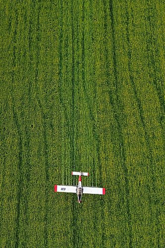 The Air Tractor AT-802F seen from above. (Tim Smith/The Brandon Sun)