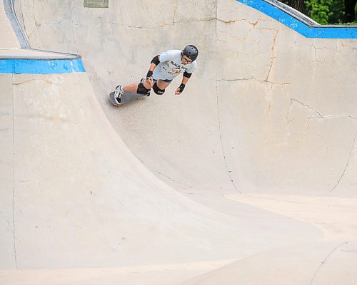 Mike Sudoma/Free Press
Jason Churko enjoys a pre workday skate session at the bowl at the Forks Plaza skatepark Friday afternoon
July 26, 2024
