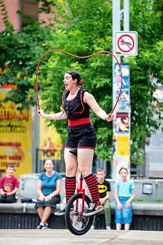 MIKAELA MACKENZIE / FREE PRESS

Luth Wolff performs as Abso-LUTH-ly! at the Old Market Square outdoor stage at Fringe Festival on Friday, July 26, 2024. 

For &#x460;story.