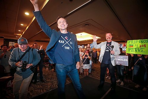 JOHN WOODS / FREE PRESS
Pierre Poilievre, leader of the federal PC party, enters an Axe The Tax rally at the Club Regent Casino hotel Sunday, July 28, 2024. 

Reporter: aaron