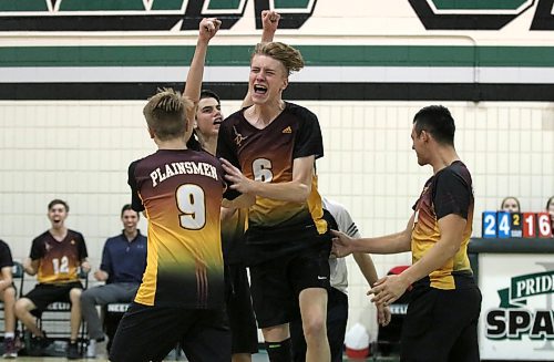 Oak River's Liam Kristjanson (6) moved to Brandon to play volleyball at Crocus Plains in high school. (Perry Bergson/The Brandon Sun)