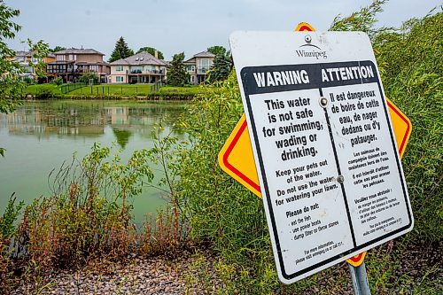 NIC ADAM / FREE PRESS
Retention ponds in Whyte Ridge are not working or are not turned on. As a result, algae is growing.
240726 - Friday, July 26, 2024.

Reporter: Jura