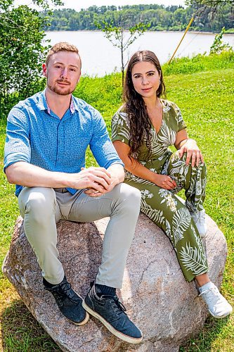 NIC ADAM / FREE PRESS
Nick Ridley (left) and Savanna Vagianos, pictured in Chester&#x2019;s Park at UofM Tuesday, are two of the people behind Beyond Profit: Seeking Sustainability, a 25-minute documentary produced by UofM students and professors that explores three local small businesses that prioritize social and ecological wellbeing over maximizing profit.
240730 - Tuesday, July 30, 2024.

Reporter: Aaron
