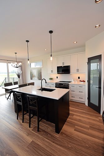 Todd Lewys / Free Press
The kitchen/dining area is beautifully finished and immediately impresses with its style.