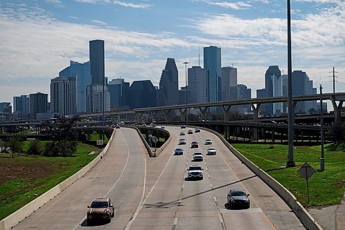 CALLAGHAN O'HARE / FREE PRESS

The skyline of Houston is seen on Wednesday, February 14, 2024, in Houston, Texas. Houston has had significant success in getting people who were once homeless into housing, which prompted a visit from Winnipeg&#x2019;s mayor in September of 2023 to see what lessons could be learned.