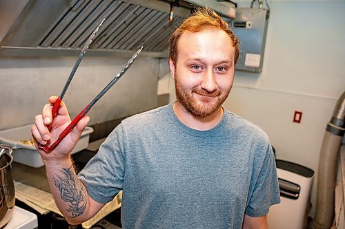 NIC ADAM / FREE PRESS
Brenden Galbichka, cook at Brian&#x2019;s and son of Tessa, pictured in the kitchen of Brian&#x2019;s Drive-Inn Wednesday.
240731 - Wednesday, July 31, 2024.

Reporter: Dave
