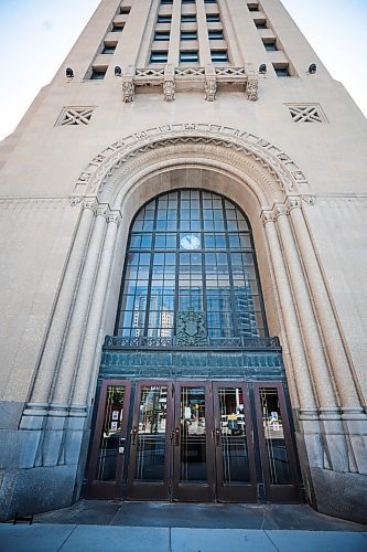 Ruth Bonneville / Free Press

ENT -  269 Main. 

Federal Building, aka Dominion Public Building, aka Victory Building, at 269 Main. 

Architecture type photos of elaborate building built in the 1930's. 

Outside photos.  entranceway, closeups of the bison heads, elevator doors and full exteriors.

For Alison's architecture series.

Aug 1st,  2024

