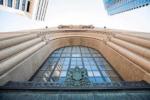 Ruth Bonneville / Free Press

ENT -  269 Main. 

Federal Building, aka Dominion Public Building, aka Victory Building, at 269 Main. 

Architecture type photos of elaborate building built in the 1930's. 

Outside photos.  entranceway, closeups of the bison heads, elevator doors and full exteriors.

For Alison's architecture series.

Aug 1st,  2024

