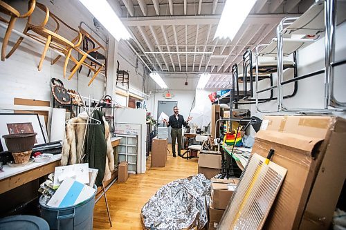 MIKAELA MACKENZIE / FREE PRESS

	
Co-owner Adam Bumbolo shows one of the storage areas at Fireside Design offices on Wednesday, July 31, 2024. 

For Eva story.