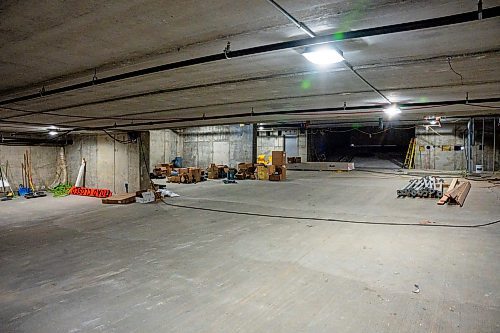 NIC ADAM / FREE PRESS
The parking garage of Concord Properties&#x2019; new 10-storey, $30 million, mixed used building, pictured on Friday, on the site of a former surface parking lot in the Exchange District. The building, which is planned to be completed around next spring, is a partnership between Concord and Alston Properties.
240802 - Friday, August 02, 2024.

Reporter: Martin Cash