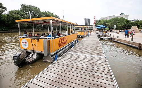 JOHN WOODS / FREE PRESS
Winnipeg&#x2019;s new water taxi service at the Forks  Sunday, August 4, 2024. 

Reporter: ?