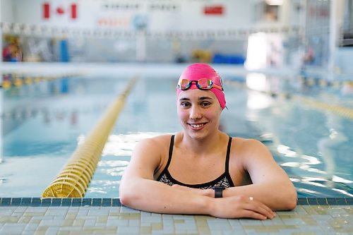 MIKE DEAL / FREE PRESS
Breaststroker Kelsey Wog during training at the Joyce Fromson Pool, U of M, Thursday prior to heading to Toronto for the Olympic swimming trials.
See Mike Sawatzky story
240509 - Thursday, May 09, 2024.