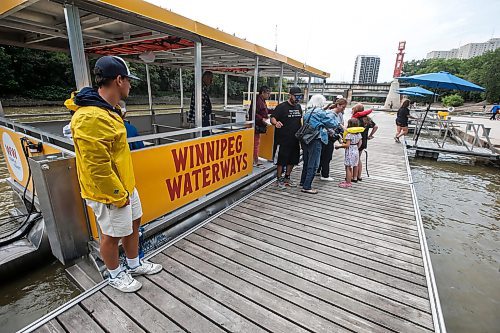 JOHN WOODS / FREE PRESS
Winnipeg&#x2019;s new water taxi service at the Forks  Sunday, August 4, 2024. 

Reporter: ?