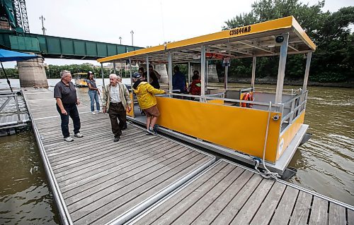 JOHN WOODS / FREE PRESS
Winnipeg&#x2019;s new water taxi service at the Forks  Sunday, August 4, 2024. 

Reporter: ?