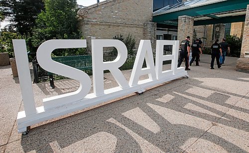 JOHN WOODS / FREE PRESS
Police attend the Israel pavilion at Folklorama at the Asper Jewish Community Campus  Monday, August 5, 2024. 

Reporter: tyler