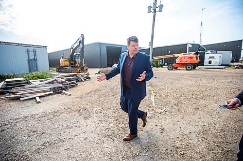 MIKAELA MACKENZIE / FREE PRESS

	
Sapphire Springs COO Doug Hotson shows the under-construction new arctic char fish farm in the RM of Rockwood on Tuesday, Aug. 6, 2024. 

For Martin Cash story.