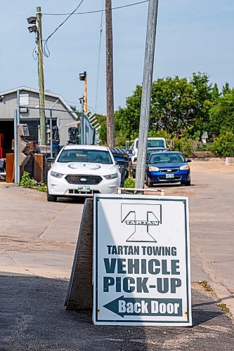 NIC ADAM / FREE PRESS
Tartan Towing&#x2019;s building and lot pictured Tuesday afternoon. The Winnipeg Police Service has awarded its towing contract to Tartan Towing, even though the City of Winnipeg is currently suing the company. Bison Towing officials said they are also disappointed and question the decision, which &#x201c;doesn&#x2019;t make sense,&#x201d; while Dr. Hook&#x2019;s owner called the decision a surprise due to the legal issues. Tartan declined comment. 
240806 - Tuesday, August 06, 2024.

Reporter: Joyanne