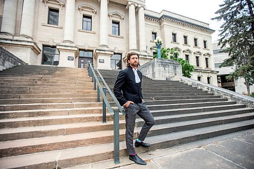 MIKAELA MACKENZIE / FREE PRESS

	
Lawyer Ethan Pollock at the law courts in Winnipeg on Wednesday, Aug. 7, 2024. Months-long waits for psychiatric assessments continue to exacerbate criminal court backlogs and impact access to justice for vulnerable people in the system. 

For Malak story.