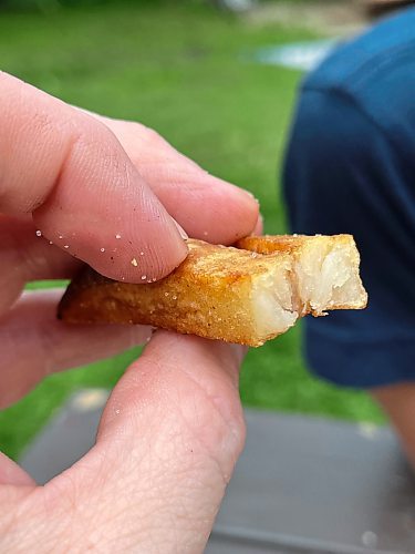 Lots of potato goodness in the thick-cut home fries offered at CJ's Snack Shack and Mini Golf in Rivers Provincial Park. (Matt Goerzen/The Brandon Sun)