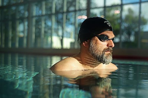 08082024
Swimmer Ian Trembath at the Brandon YMCA pool on Thursday morning. Trembath will be competing in the 50M sprint and 100M race events at the Canada 55+ Games in Quebec City later this month. 
(Tim Smith/The Brandon Sun)