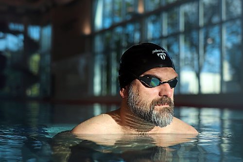 08082024
Swimmer Ian Trembath at the Brandon YMCA pool on Thursday morning. Trembath will be competing in the 50M sprint and 100M race events at the Canada 55+ Games in Quebec City later this month. 
(Tim Smith/The Brandon Sun)