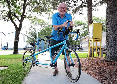 Ruth Bonneville / Free Press

Volunteers

Photo of Arvid Loewen with his tandem bike near his home in Wpg.  Submitted secondary photos of him during the ride have been provided to photo desk.  

Subject: Arvid Loewen  is an ultramarathon cyclist and philanthropist who has raised $12 million for Mully Children's Family, a street mission in Kenya. In July, Loewen undertook his 20th &#x420;and final &#x420;ride in support of MCF. He did it on the modified tandem bike that he used for his very first ride in 2005.. 

Aaron's column

Aug 8th, 2024
