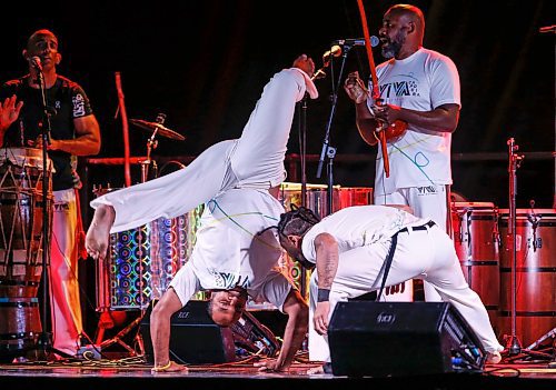 JOHN WOODS / FREE PRESS
Performers at the Brazilian pavilion open up the second week of Folklorama at the Convention Centre in Winnipeg Sunday, August 11, 2024. 

Reporter: ?