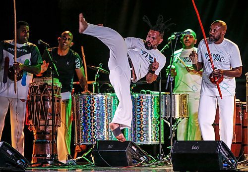 JOHN WOODS / FREE PRESS
Performers at the Brazilian pavilion open up the second week of Folklorama at the Convention Centre in Winnipeg Sunday, August 11, 2024. 

Reporter: ?