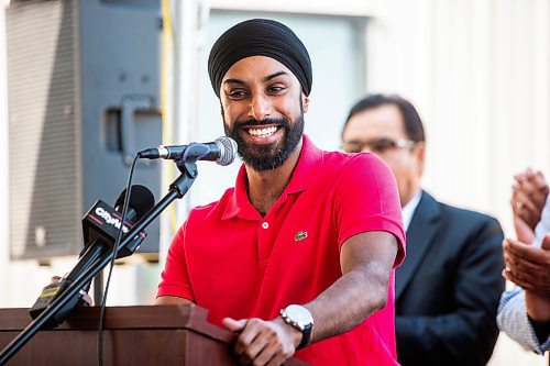 MIKAELA MACKENZIE / FREE PRESS

	
MLA Jasdeep Devgan speaks at the ribbon-cutting for Duffy&#x573; Taxi&#x573; new building on Notre Dame on Monday, Aug. 12, 2024.

For Aaron Epp story.