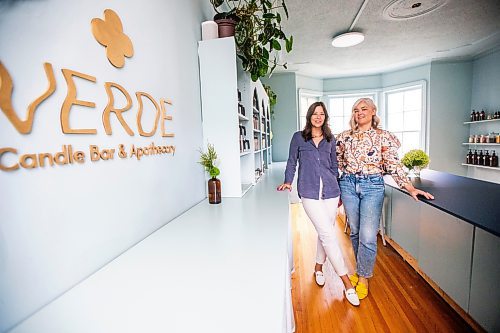 MIKAELA MACKENZIE / FREE PRESS

	
Zoe (left) and Dominika Dratwa, co-owners of Verde Candle Bar, in their new space on Academy on Monday, Aug. 12, 2024.

For Gabby Piche story.