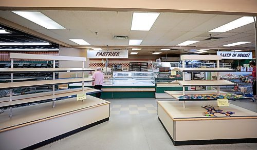 Ruth Bonneville / Free Press

Standup - Family Foods closes 

After 20 years in business the owner of Dakota Family Foods closes its doors Tuesday.  Customers seem to linger as they hunt for last minute deals even though many shelves lay empty with some shelving units with sticker prices on them to be sold as well.

Longtime employee Jeff Parker, moves  shelving and cleans up water from ice and pop machines after they get taken away.   He says he feels sad that such a great place to work is really closing 

 Aug 13th, 2024
