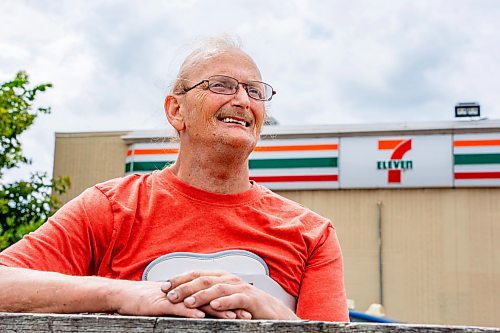 NIC ADAM / FREE PRESS
North End resident Harvey Beaumont pictured outside the 7-11 at Flora Ave &amp; Salter St, just one of the 10 7-11 locations proposed to close. 
240814 - Wednesday, August 14, 2024.

Reporter: Joyanne